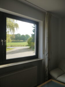Blick aus dem Schlafzimmer